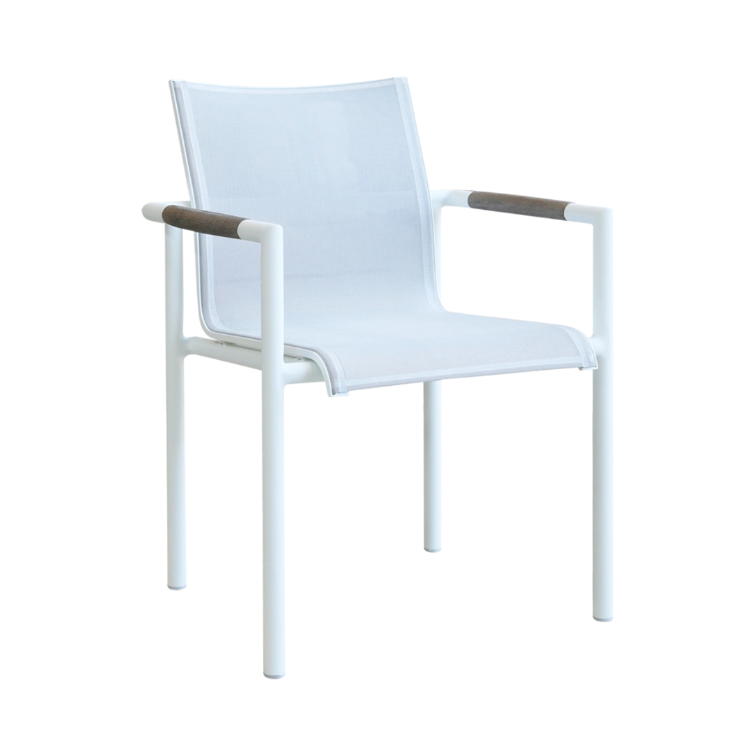 LES JARDINS Bastingage White Outdoor Dining Set