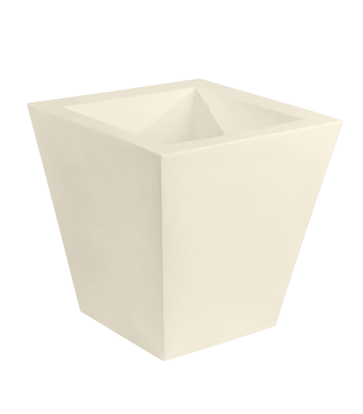 VONDOM CONO CUADRADO Square ECRU Pot