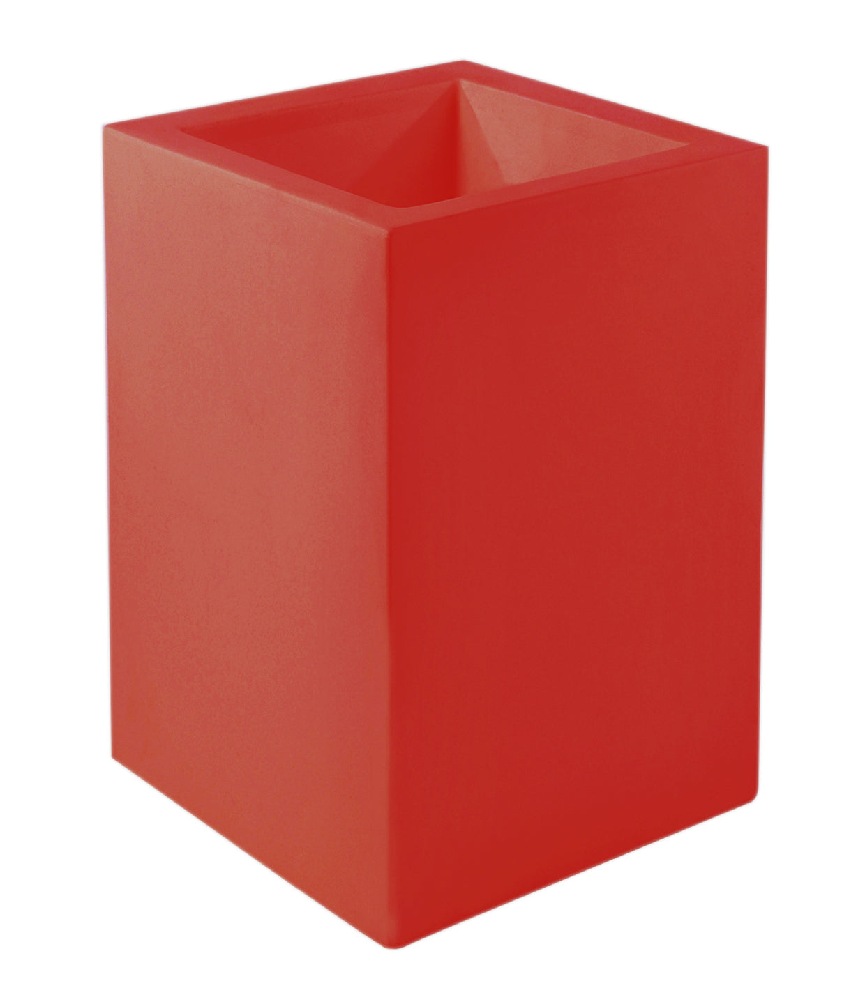 VONDOM CUBO Rectangle Small Red Pot