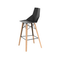Load image into Gallery viewer, VONDOM FAZ WOOD Outdoor Black Bar Stool and Table
